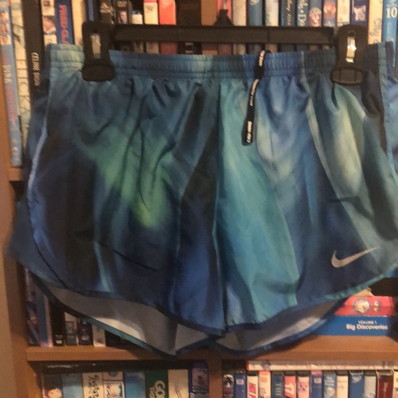 Nike Pants - Nike Dri Fit Running Blue WaterColor Shorts Sz M
